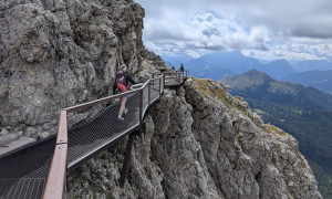 Klettersteig Col dei Bos, Lagazuoi - Abstieg Klettersteig Col dei Bos, Lagazuoi - Abstieg