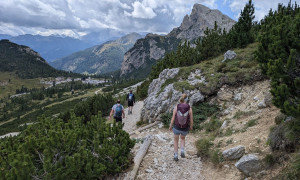 Klettersteig Col dei Bos, Lagazuoi - Abstieg Klettersteig Col dei Bos, Lagazuoi - Abstieg