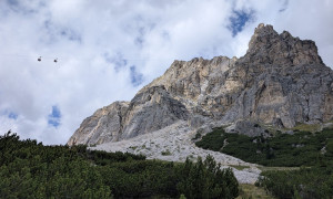 Klettersteig Col dei Bos, Lagazuoi - Abstieg Klettersteig Col dei Bos, Lagazuoi - Abstieg