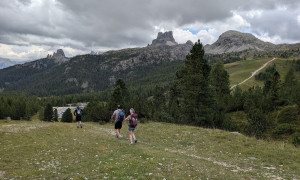 Klettersteig Col dei Bos, Lagazuoi - Abstieg Klettersteig Col dei Bos, Lagazuoi - Abstieg