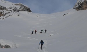Skitour Hochebenkofel - Aufstieg