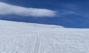 Skitour Hochebenkofel - Aufstieg über letztes Hochplateau vor dem Gipfel