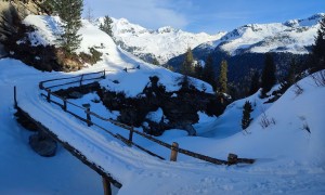 Skitour Magerstein - Aufstieg, kurz vor der Kasseler Hütte