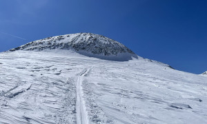 Skitour Magerstein - Aufstieg, kurz vor dem Magerstein