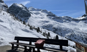 Skitour Magerstein - Kasseler Hütte, Blick zum Schneebiger Nock