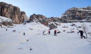 Skitour Cristalloscharte - Zustieg Tiefental, kurz vor der Schlüsselstelle