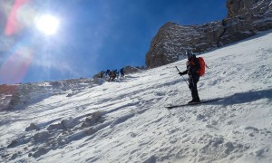 Skitour Cristalloscharte - Abfahrt
