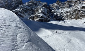 Skitour Cristalloscharte - Abfahrt