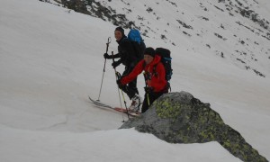 Skihochtour Schwarzenstein - Aufstieg oberhalb Hofer-Paul-Alm