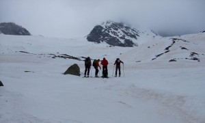 Skihochtour Schwarzenstein - Aufstieg endlose Flanke