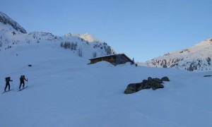 Skitour V. Hornspitze - kurz vor der Gögealm