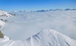 Skitour V. Hornspitze - Blick zur Venediger- und Rieserfernergruppe