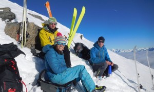 Skitour V. Hornspitze - beim Skidepot