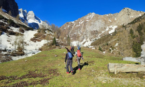 Skitour Valentin Gletscherlauf - Zustieg, obere Valentinalm
