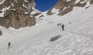 Skitour Valentin Gletscherlauf - Aufstieg zum Valentintörl