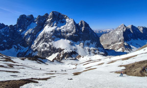 Skitour Valentin Gletscherlauf - Skidepot, Blick zur Hohen Warte