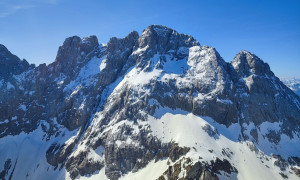 Skitour Valentin Gletscherlauf - Gipfelsieg, Blick zur Hohen Warte