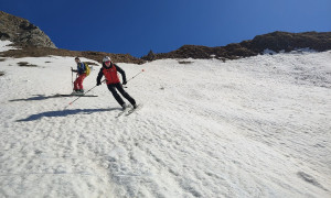 Skitour Valentin Gletscherlauf - Abfahrt