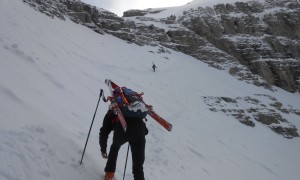 Skitour Elferkofelumrundung - Abzweigung Hochbrunner Schneid