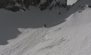 Skitour Elferkofelumrundung - Menschenfresserrinne oberer Teil