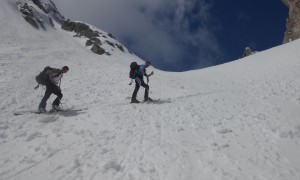Skitour Elferkofelumrundung - Aufstieg Sentinellascharte