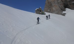 Skitour Elferkofelumrundung - Aufstieg Sentinellascharte
