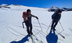 Skihochtour Johannisberg - Abfahrt beim Pasterzenboden