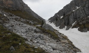 Bergtour Peitlerkofel - Aufstieg zur Peitlerscharte