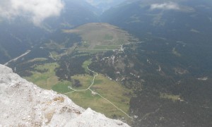 Bergtour Peitlerkofel - Tiefblick