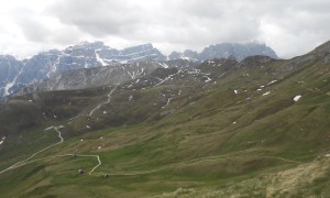 Bergtour Peitlerkofel - Blick zum Sass Rigais