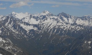 Bergtour Großer Moosstock - Blick zur Dreiherrenspitze, Großvenediger & Rötspitze