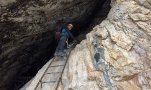 Klettersteig Tofana di Rozes - Einstieg Klettersteig (Galleria Castelletto)