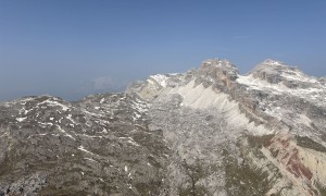 Klettersteig Tofana di Rozes - Zustieg, Blick zum Lagazuoi