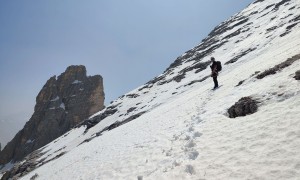 Klettersteig Tofana di Rozes - Aufstieg über die Nordostflanke