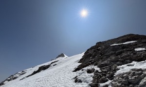 Klettersteig Tofana di Rozes - Aufstieg, Blick zum Gipfel