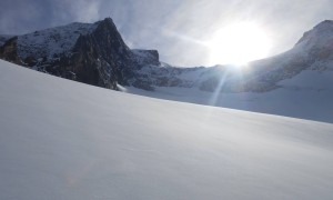 Hochtour Dreiherrenspitze - Blick Richtung Sattel über Äußeres Lahnerkees