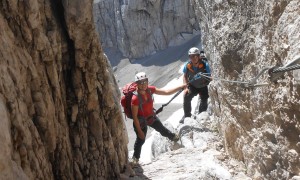 Klettersteig Civetta - im Klettersteig