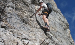 Klettersteig Civetta - im Klettersteig