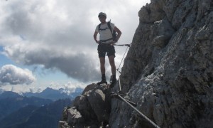 Klettersteig Civetta - Blick nach Pecol, Zoldo Alto