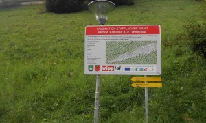 Klettersteig Stafflacher Wand - auf dem Einstiegsweg