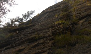 Klettersteig Stafflacher Wand - Einstiegswand