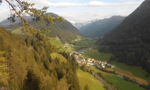 Klettersteig Stafflacher Wand - Blick nach St. Jodok