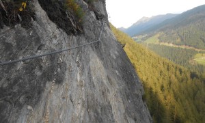 Klettersteig Stafflacher Wand - im Klettersteig