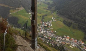 Klettersteig Stafflacher Wand - Gipfelkreuz beim Ausstieg