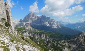 Klettersteig Averau - Blick zum Tofana di Rozes