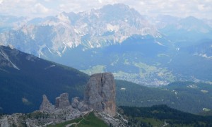 Klettersteig Averau - Blick zu den Cinque Torri