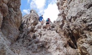 Klettersteig Averau - Abstieg