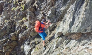 Bergtour Kreuzspitze - Aufstieg Sajatkrone