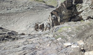 Bergtour Kreuzspitze - Abstieg Normalweg über Rampe