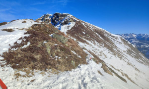 Skitour Spitzköfele - am Gipfelgrat Skitour Spitzköfele - am Gipfelgrat